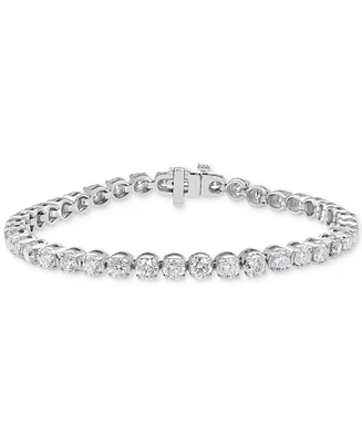 Diamond Link Bracelet (8 ct. t.w.) in 14k White Gold