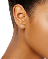 Diamond Openwork Halo Stud Earrings (1/3 ct. t.w.) in 14k White Gold