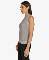 Calvin Klein Petite Sleeveless Sweater Knit Top