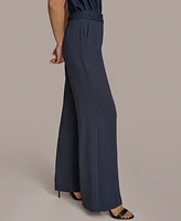 Donna Karan New York Women's Pinstripe Wide-Leg Pants