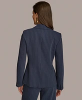 Donna Karan New York Women's Pinstripe Double-Breasted Blazer