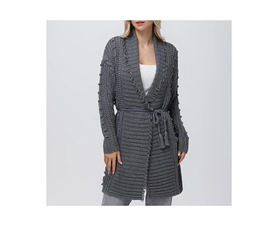 525 Women's Penelope Cable Sweater Coat