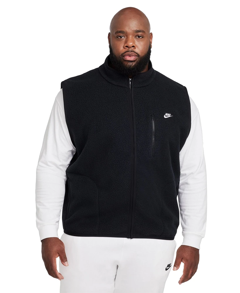 Nike Sportswear Club Men's Fleece Winterized Zip-Front Vest