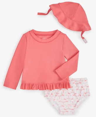 First Impressions Baby Girls Butterfly Hat, Swim Top & Bottoms, Exclusively at Macy's