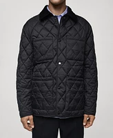 Mango Men's Water-Repellent Quilted Jacket