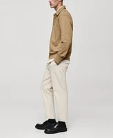 Mango Men's Cotton Polo Sweatshirt