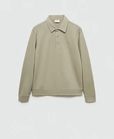 Mango Men's Cotton Polo Sweatshirt