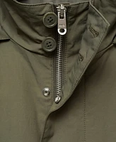 Mango Men's Water-Repellent Hooded Parka