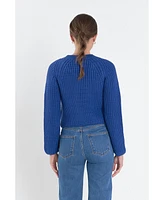 English Factory Women's V-neck Knit Sweater