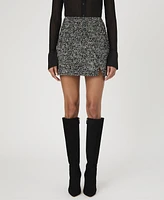 French Connection Women's Chantelle Herringbone Mini Skirt