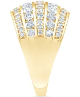 Diamond Multi Row Band (2 ct. t.w.) in 14k Yellow Gold