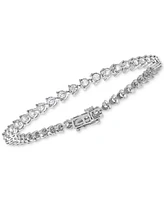 Diamond Tri Prong-Set Tennis Bracelet (2-3/8 ct. t.w.) in 10k White Gold