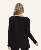 Nom Maternity Nicolette Boatneck Tee