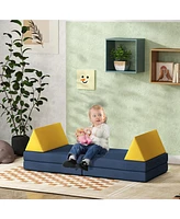 Qaba Foam Climbing Blocks for Toddlers, 6 Pieces Climbing Toys,