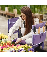 Slickblue Upgraded Garden Kneeler and Seat Stool Bench for Comfortable Gardening