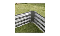 Slickblue Metal Raised Garden Bed Rectangular Planter for Flowers, Vegetables, and Herbs