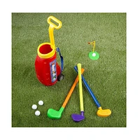 Slickblue Easy Hit Kids Golf Set - Deluxe Toy Golf Cart & Accessories for Young Golfers