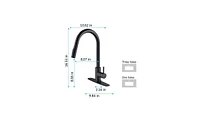 Slickblue Touch-Activated Kitchen Faucet with Pull-Down Sprayer and Easy Installation