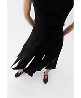 Nocturne Women's Padded Shoulder Midi Dress