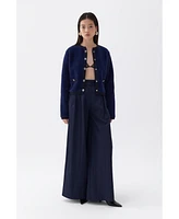 Nocturne Women's Pleated Wide Leg Pants