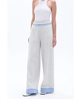 Nocturne Women's Mid Rise Pants with Garni Details