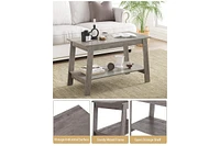 gaomon Coffee Table, 31.49 Inch Small Living Room Tables, 2