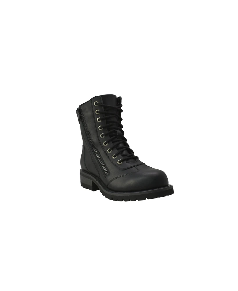 RideTecs Women's 8" Zipper Biker Boot