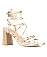 New York & Company Bailey Women's Wooden Block Heel Sandals