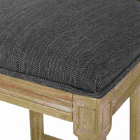 The Pop Home Rattan Back Counter Bar Stools,Upholstered Bar Chairs for Kitchen Island(2PK)-The Pop Home