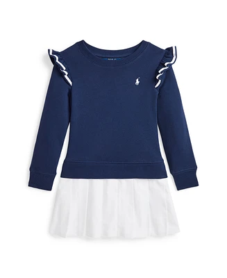 Polo Ralph Lauren Toddler and Little Girls Woven-Skirt Terry Dress