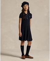 Polo Ralph Lauren Big Girls Cable-Knit Cotton Sweater Dress