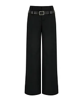 Nocturne Women's Double Waist Belted Pants