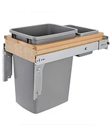 Rev-a-Shelf Pullout Top Mount Trash Can w/ Soft-close, 35 qt., 4WCTM-12BBSCDM1