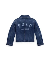 Polo Ralph Lauren Toddler and Little Girls Logo Cotton Denim Boxy Jacket