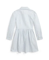 Polo Ralph Lauren Toddler and Little Girls Striped Cotton Oxford Shirtdress