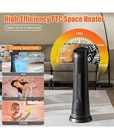 Sugift 1500W Ptc Fast Heating Space Heater with Remote Control