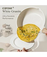 Carote Nonstick Pots and Pans Set,Induction Cookware Set, 11pcs, Cream White