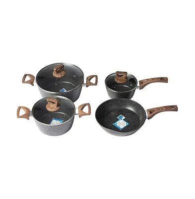 Slickblue Stainless Steel Cookware Set – 7pcs Classic Pots and Pans for Home Chefs