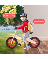 Slickblue Wooden Sport Balance Bike - Adjustable Seat for Children Ages 3 and Up