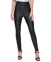 Karl Lagerfeld Paris Women's Faux-Leather Skinny Pants