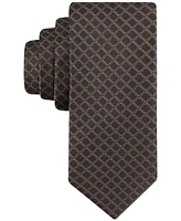 Calvin Klein Men's Ridge Grid-Pattern Tie