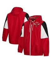 Mitchell & Ness Men's Red Chicago Bulls Throw It Back Full-Zip Windbreaker Jacket