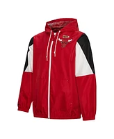 Mitchell & Ness Men's Red Chicago Bulls Throw It Back Full-Zip Windbreaker Jacket