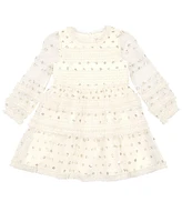 Nannette Toddler & Little Girls Mesh Sequin Dress