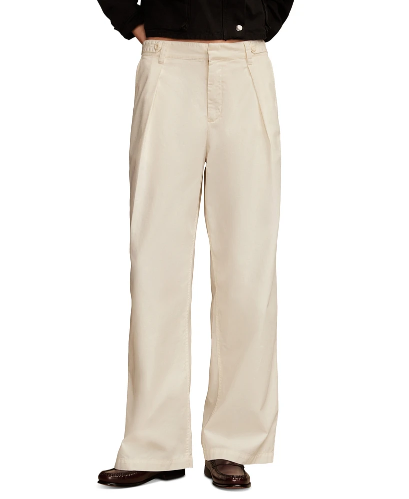 Lucky Brand Women's Wide-Leg Pleated-Waist Pants