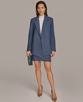 Donna Karan New York Women's Wool-Blend One Button Blazer