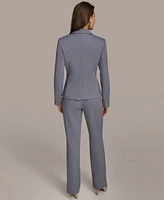 Donna Karan New York Womens One Button Blazer Straight Leg Pants