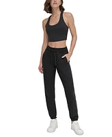 Dkny Sport Women's Embroidered-Logo Joggers