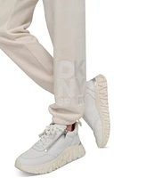 Dkny Sport Women's Embroidered-Logo Joggers