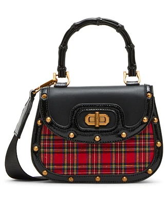 Betsey Johnson Sweet-Tartan Top Handle Crossbody Bag